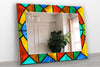 Stained Tempered Glass Wall Mirror