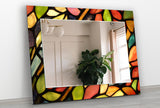 Stained Tempered Glass Wall Mirror