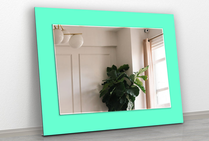 Vivid Light Green Wall Mirror Entryway Wall Mirror
