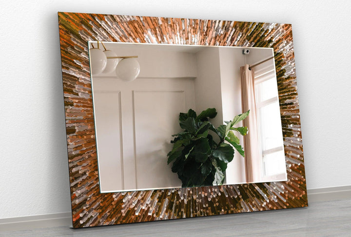 Orange Splash Wall Mirror large floor mirror
