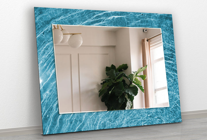 Blue Sea Waves Wall Mirrors biggest wall mirror
