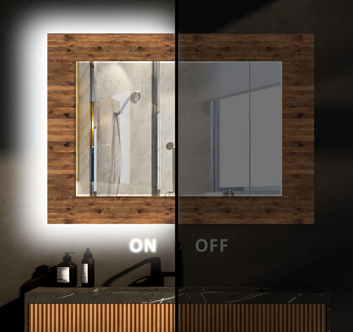 Wood Design Wall Mirrors led mirrors
