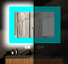 Solid Color Tempered Glass Wall Mirror