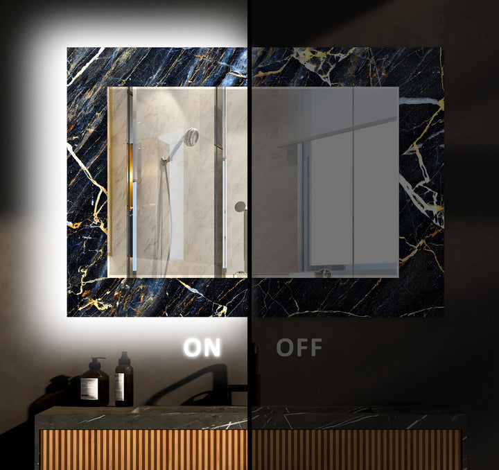 Dark Marble Abstract Wall Mirrors Abstract Mirror
