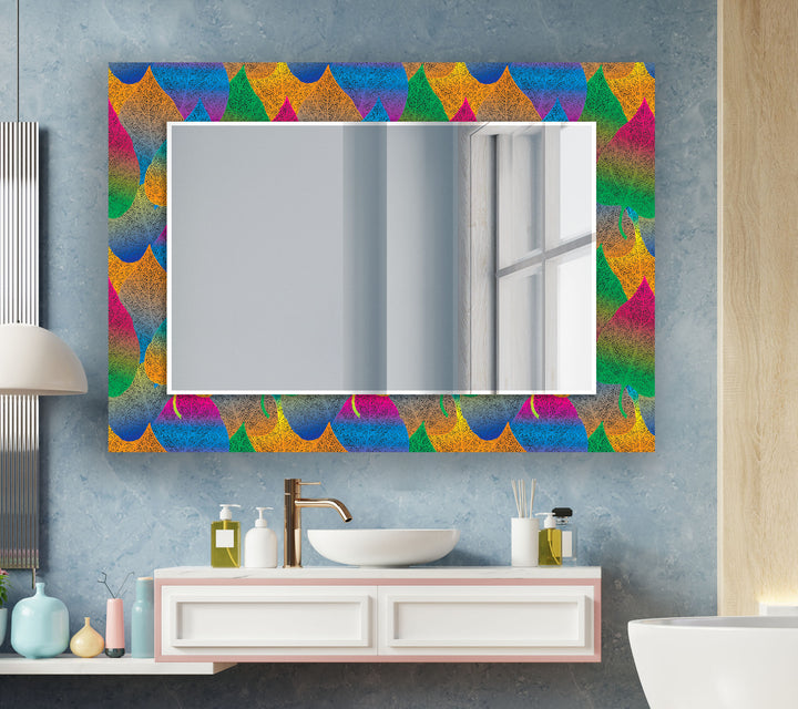 Colorful Leaves Wall Mirrors