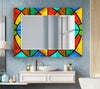 Stained Tempered Glass Wall Mirror