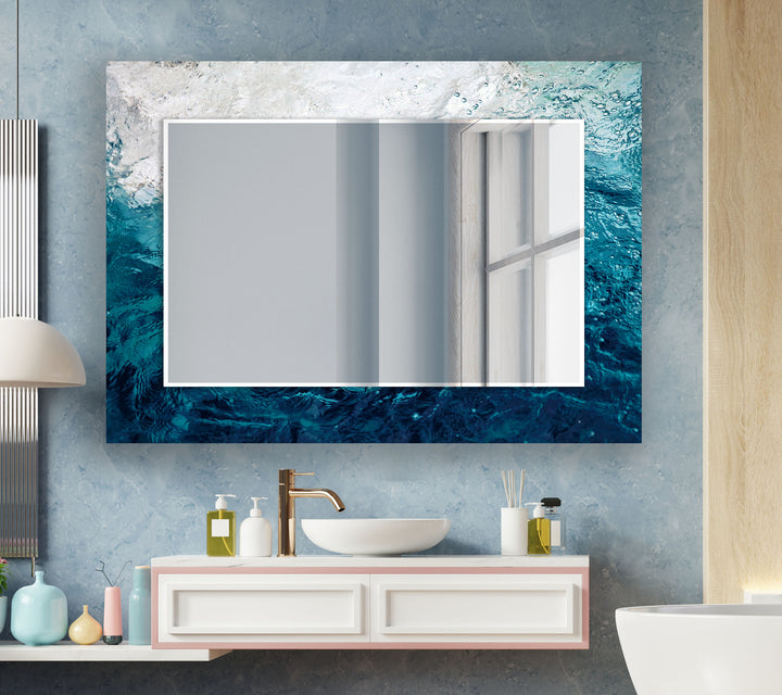 Underwater Design Wall Mirrors Red Mirror
