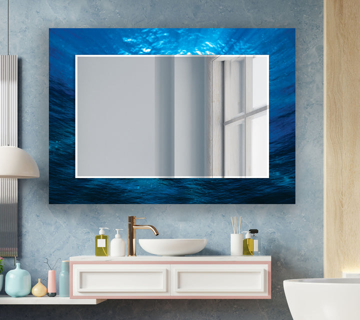 Deep Sea Appearance Wall Mirror Black Wall Mirror
