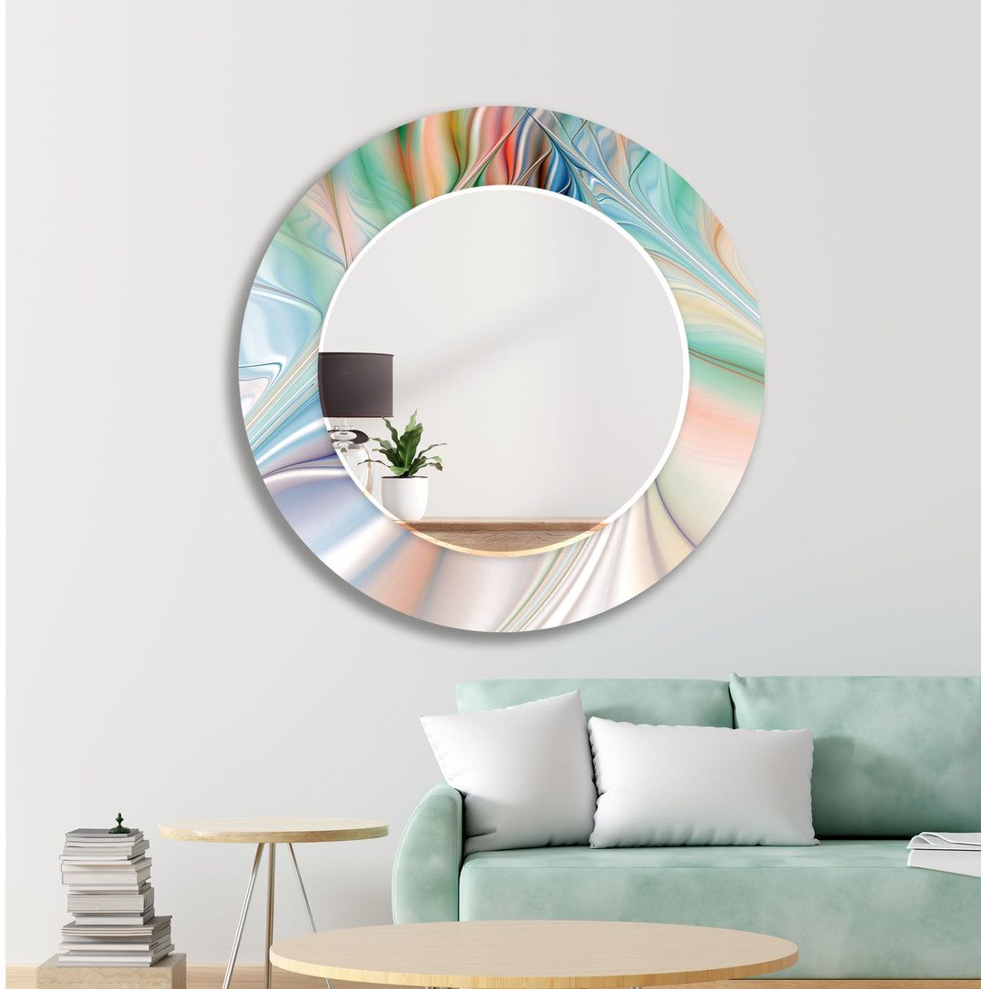 Shiny 3D Abstract Wall Mirror Small Wall Mirror
