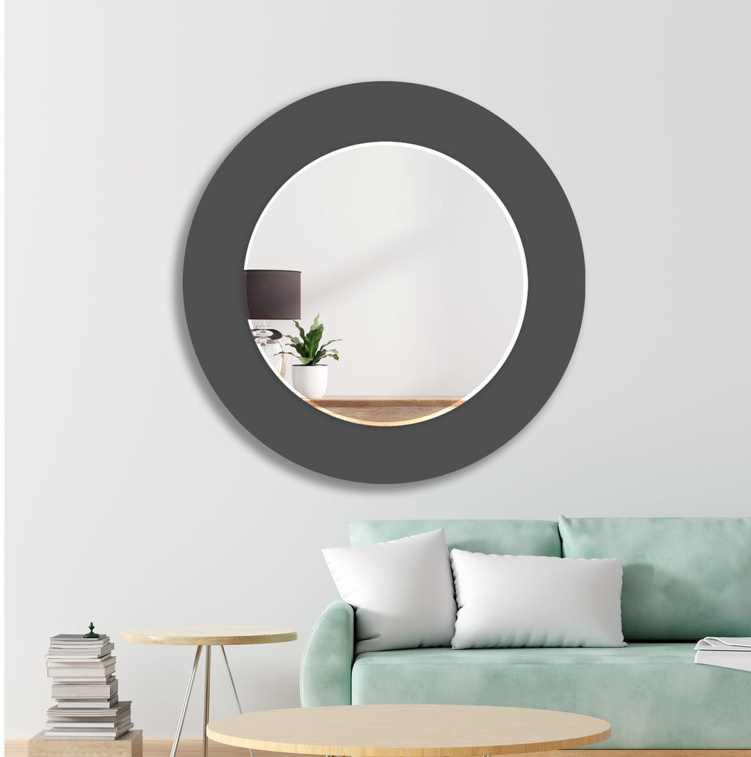 Dark Gray Wall Mirror Huge Wall Mirror
