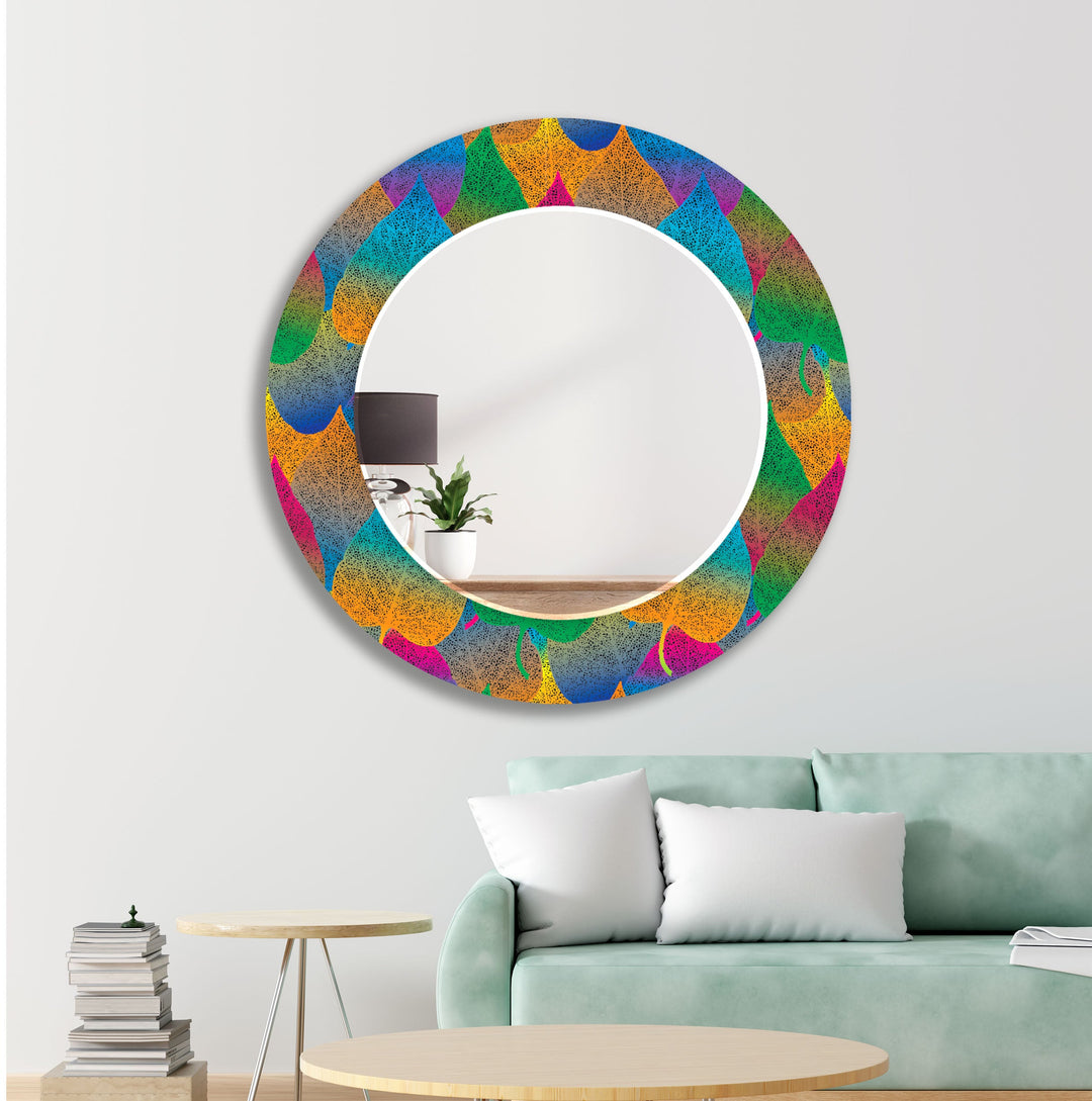 Colorful Leaves Wall Mirrors