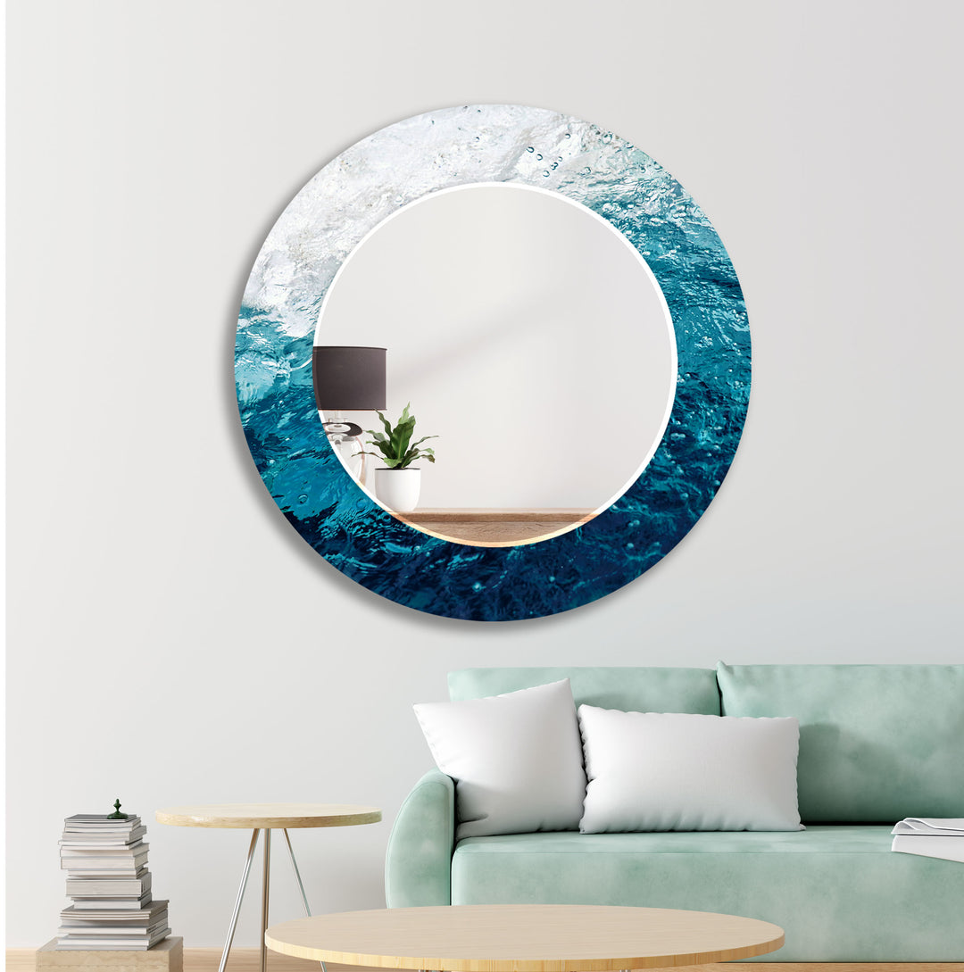 Underwater Design Wall Mirrors mirror with frame
