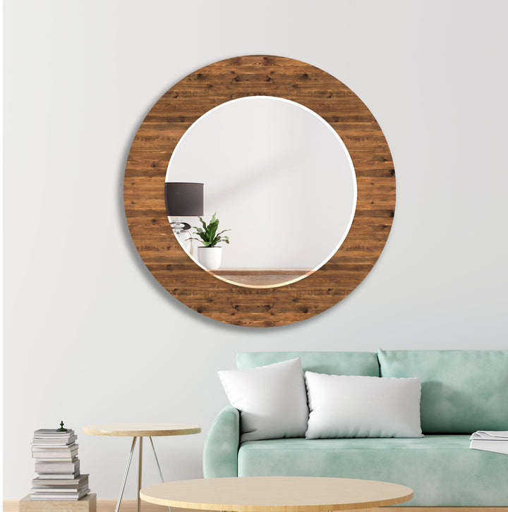 Wood Design Wall Mirrors backlit mirror
