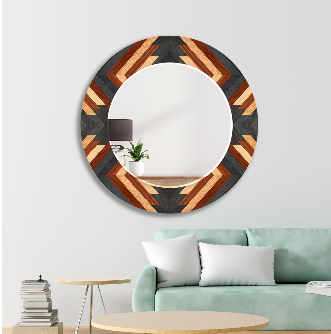 Beige & Brown Design Wall Mirror biggest wall mirror
