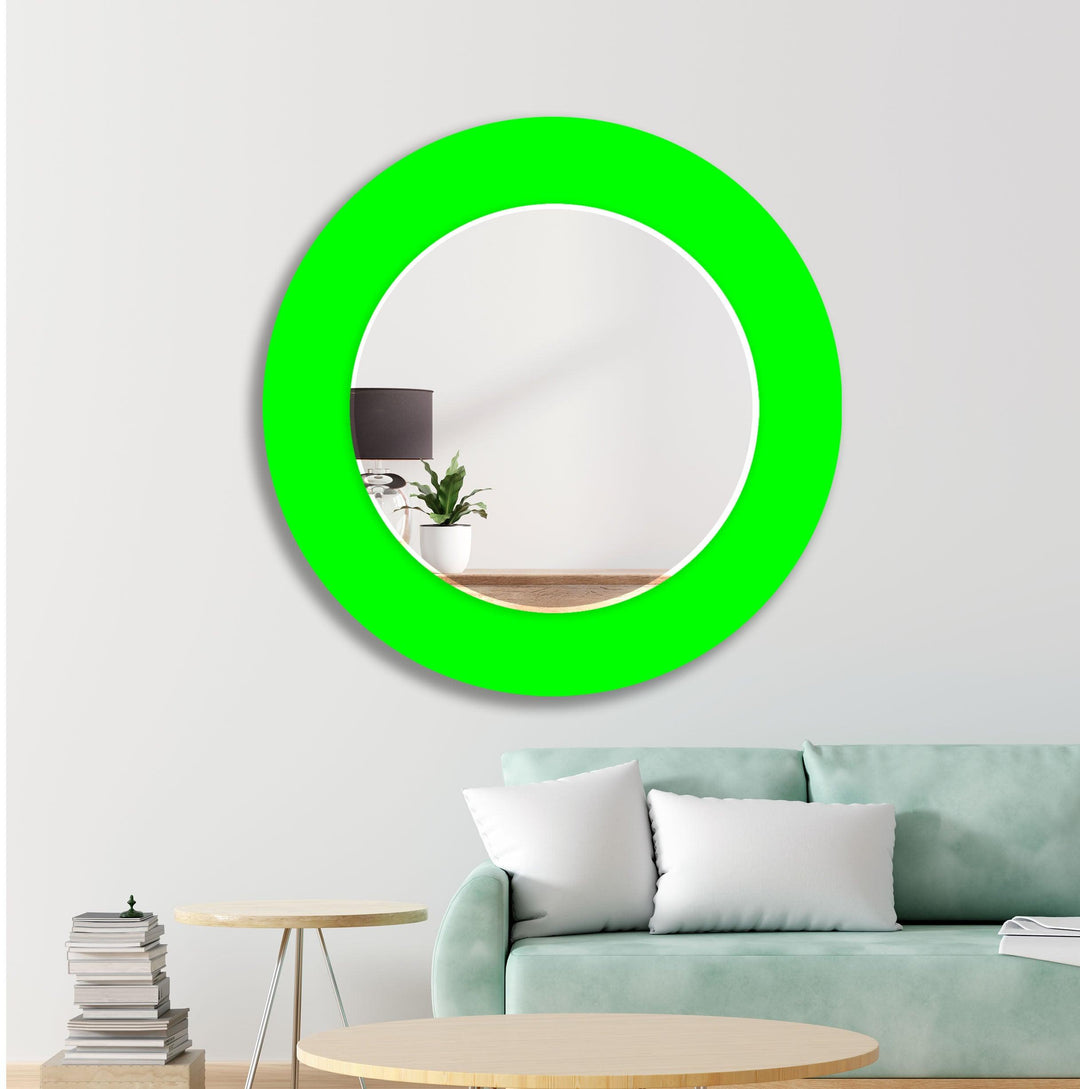 Neon Green Wall Mirrors Decorative Wall Mirror
