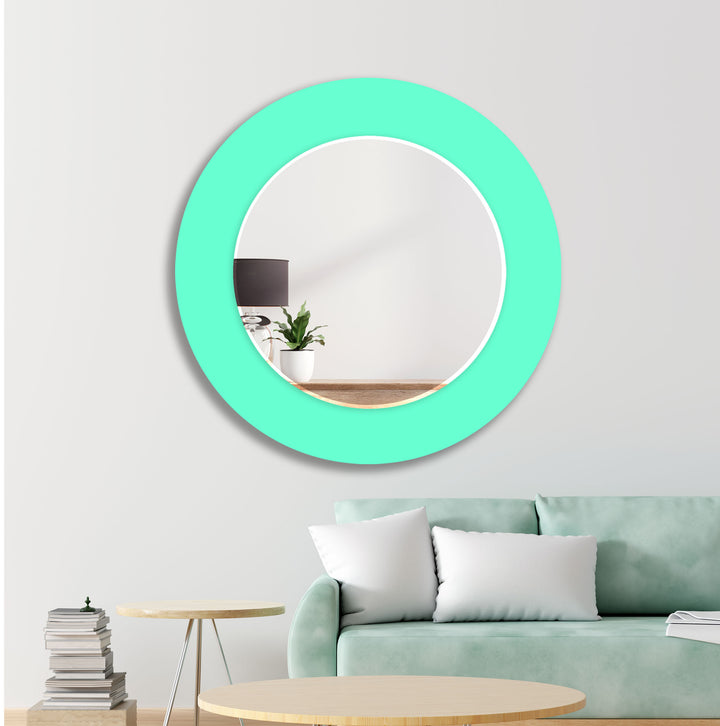 Vivid Light Green Wall Mirror Dining Room Wall Mirror
