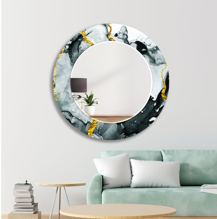 Black & Silver Golden Wall Mirror large wall mirror
