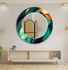 Stained Tempered Glass Wall Mirror