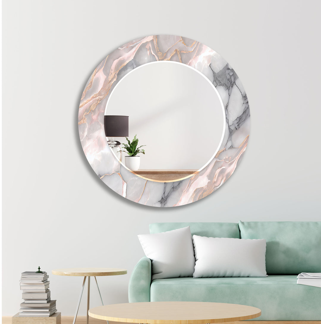 Gray Marble Design Wall Mirrors decorative mirrors   
