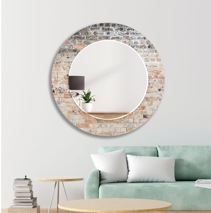 Brick Design Wall Mirror Marble Wall Mirror
