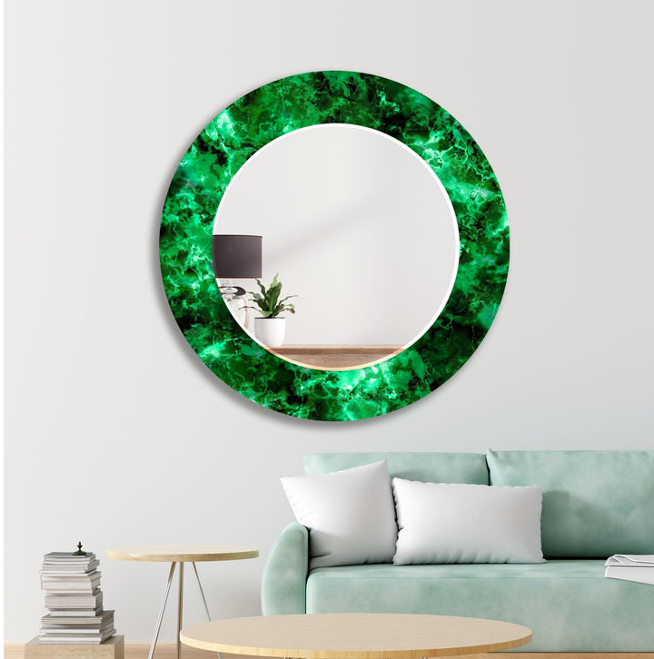 Black & Green Abstract Wall Mirror large floor mirror
