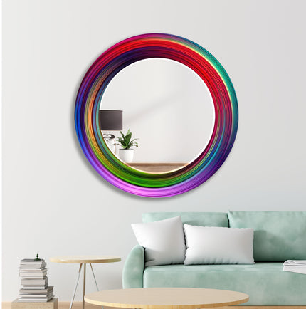 Colored Circles Wall Mirror