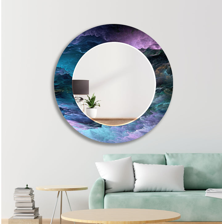 Blue & Puple Clouds Wall Mirror decorative mirrors   
