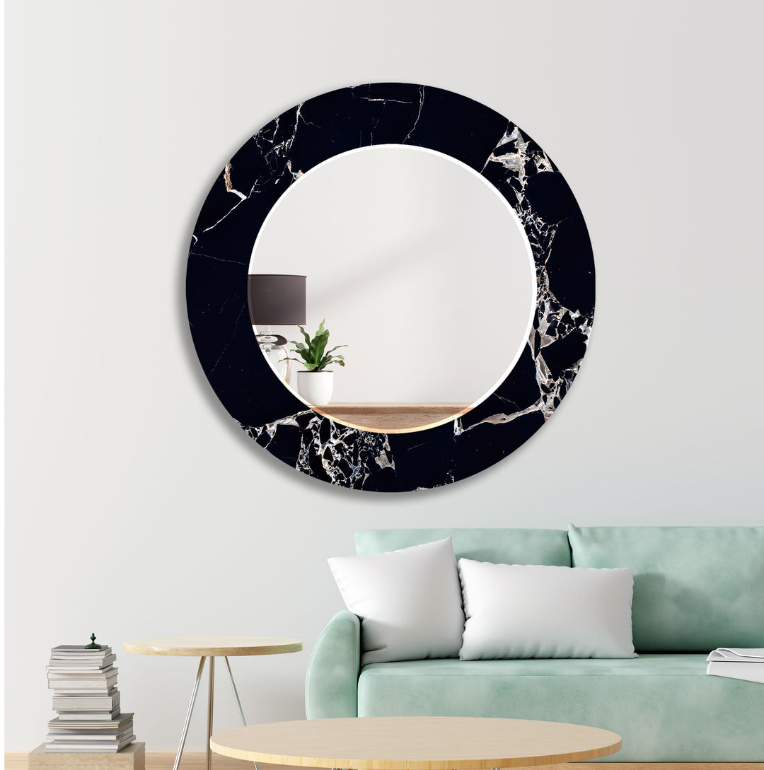 Granite Design Black Marble Wall Mirror Blue Mirror
