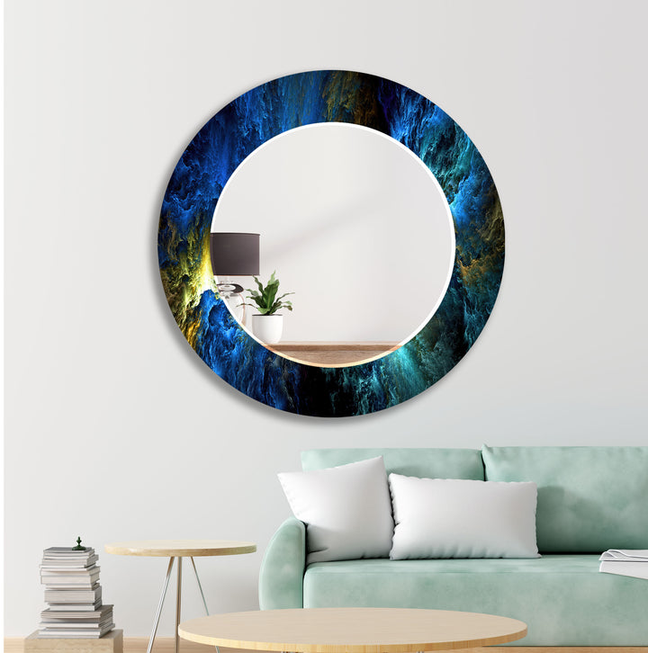 Dark Blue Clouds Wall Mirrors full body mirror
