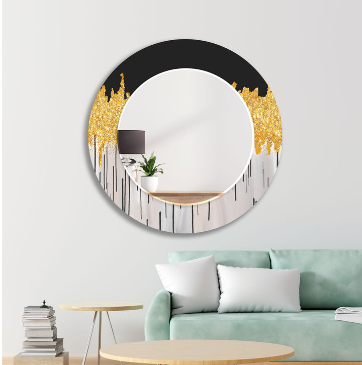 Black & Gold Wall Mirror Gold Wall Mirror
