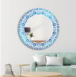 Mandala Round Tempered Glass Wall Mirror