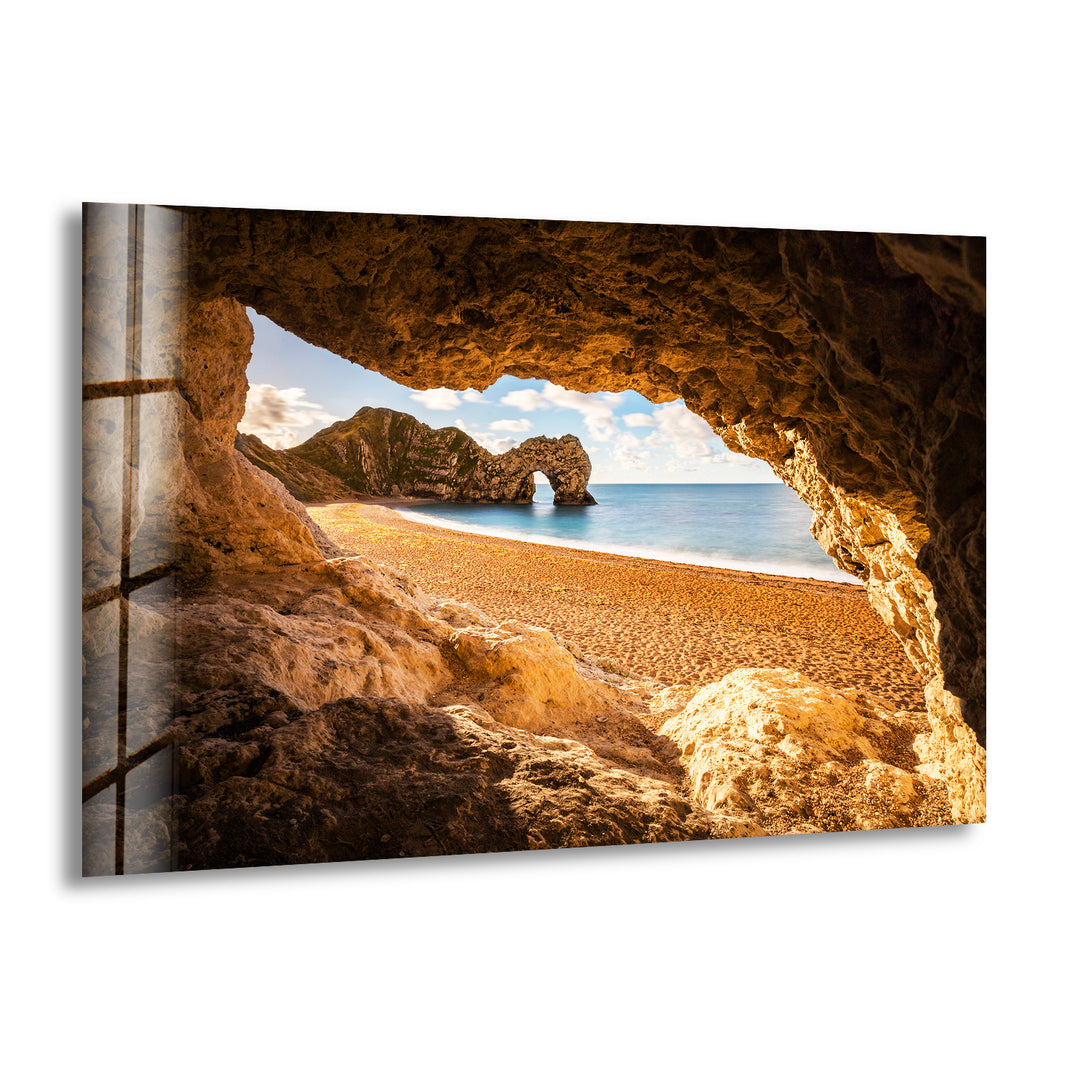 Durdle Door Rock Glass Wall Art Glass Printing Wall Art, Print photos on glass