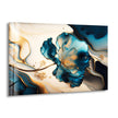 Blue Marble Flower Glass Wall Art, print picture on glass, Tempered Glass Wall Art