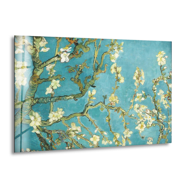 Van Gogh - Almond Blossom Glass Wall Art, print on glass, glass printed photos