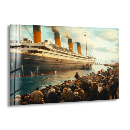 RMS Titanic Glass Wall Art