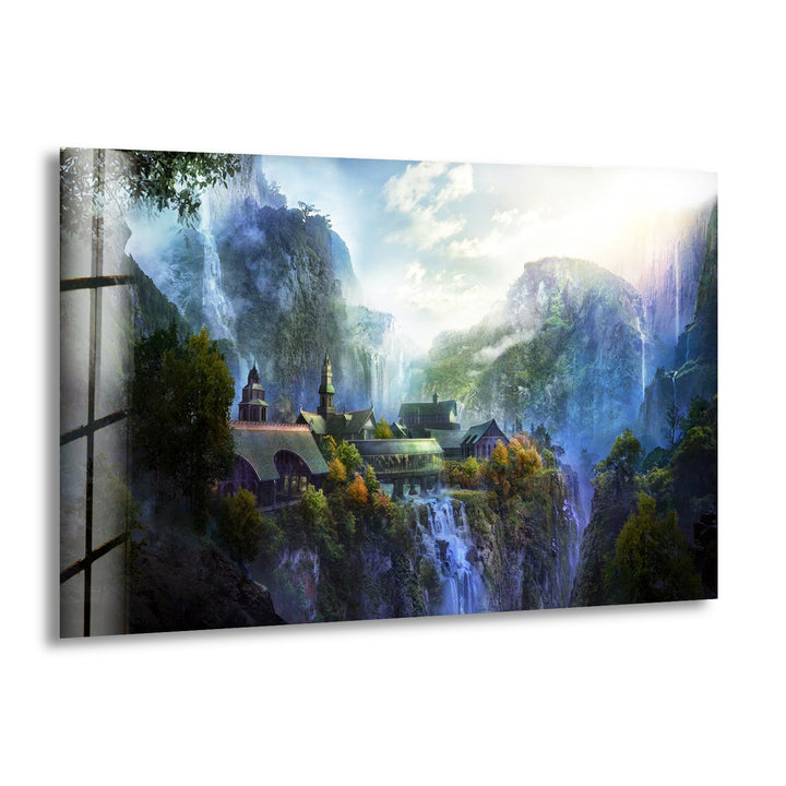 Lord Of The Rings Landscape Glass Wall Art art glass wall art, glass wall art pictures