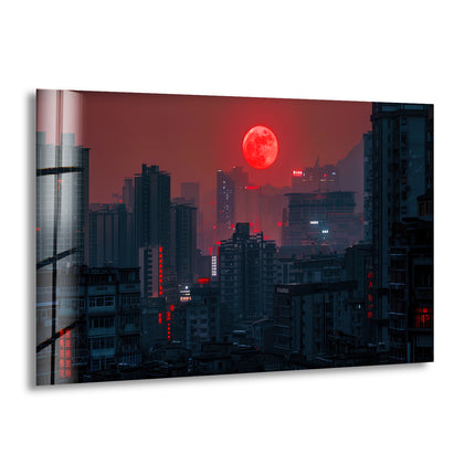 China Chongqing View Glass Wall Art