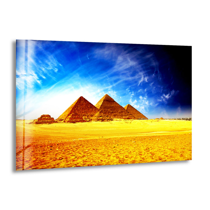 Giza Necropolis Glass Wall Art