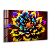 Flower  Tempered Glass Wall Art