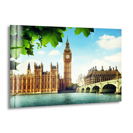 London Big Ben Glass Wall Art, glass pictures for Wall, glass prints wall art