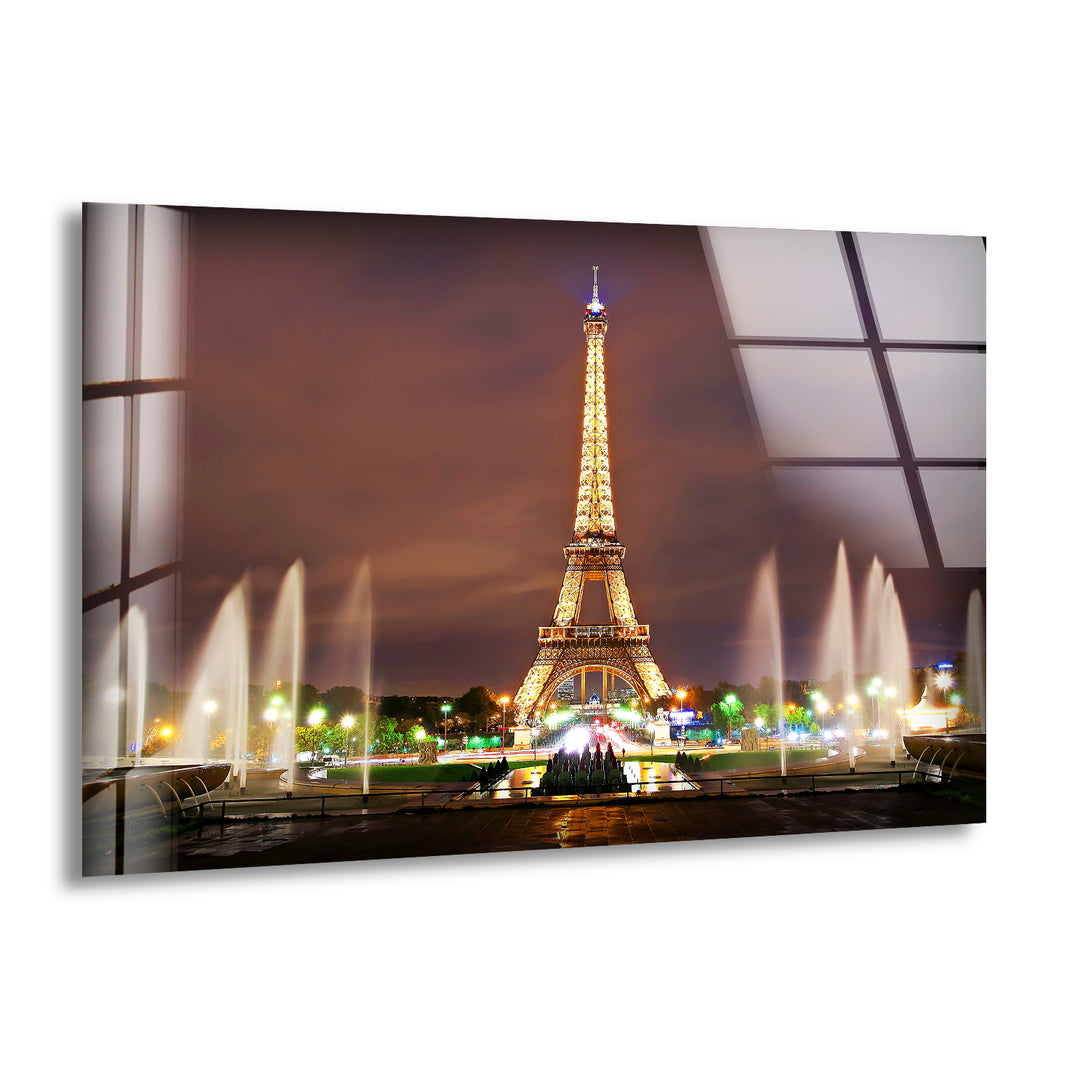 Paris Eiffel Tower Glass Wall Art, print picture on glass, Tempered Glass Wall Art