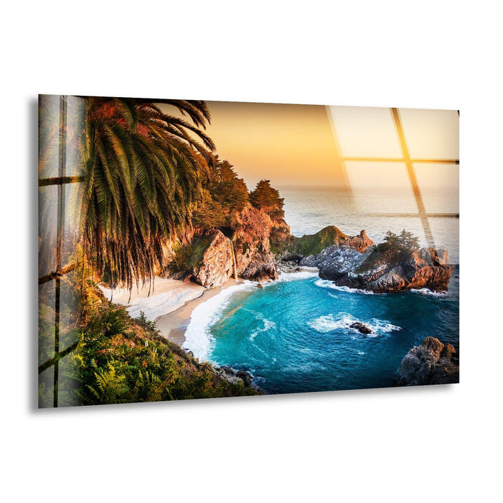 McWay Falls Glass Wall Art glass art painting, glass art for the Wall