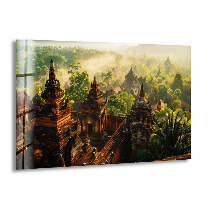 Monasteries Glass Wall Art, print picture on glass, Tempered Glass Wall Art