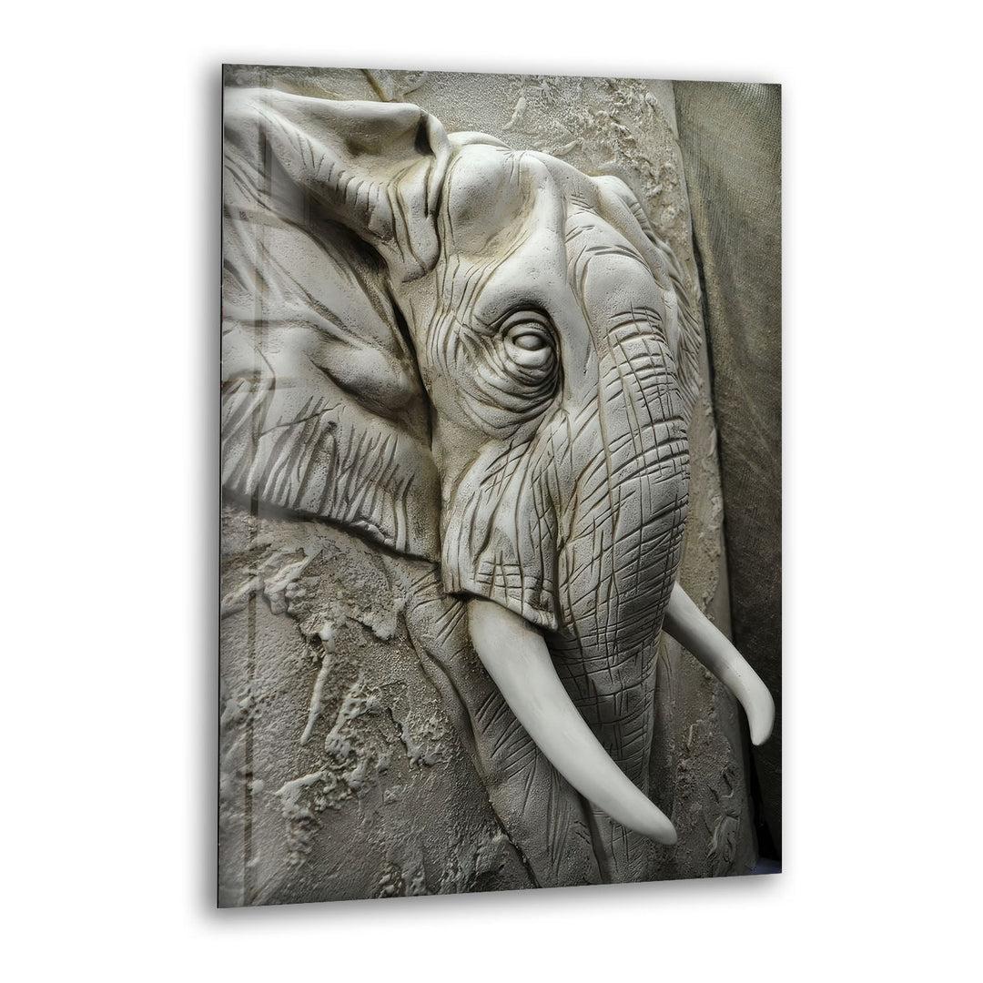 Elephant Stone Art Glass Wall Art glass wall decor, glass wall art decor
