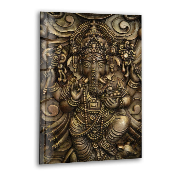 Buddha Metal Art Glass Wall Art print picture on glass, Tempered Glass Wall Art
