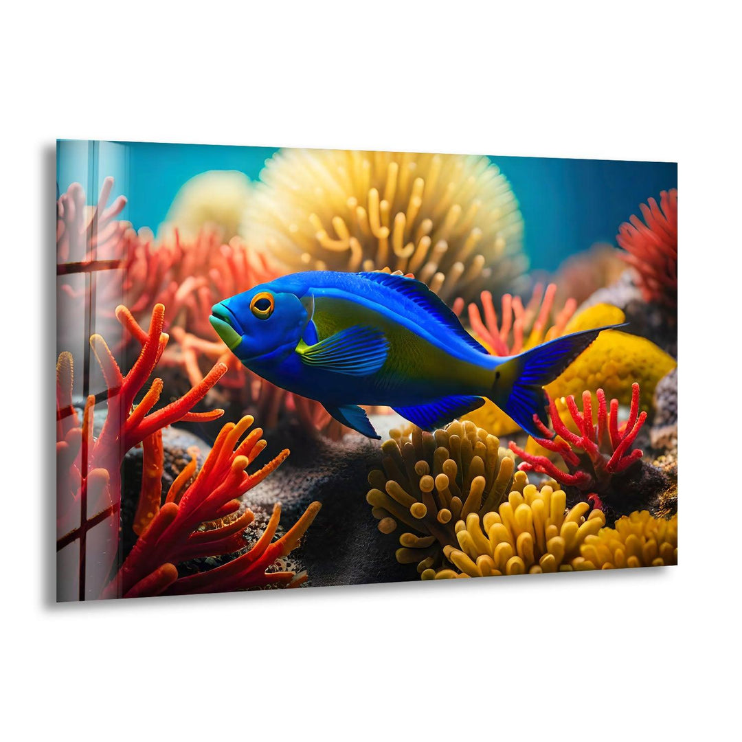 Tropical Fish Glass Wall Art Glass Printing Wall Art, Print photos on glass
