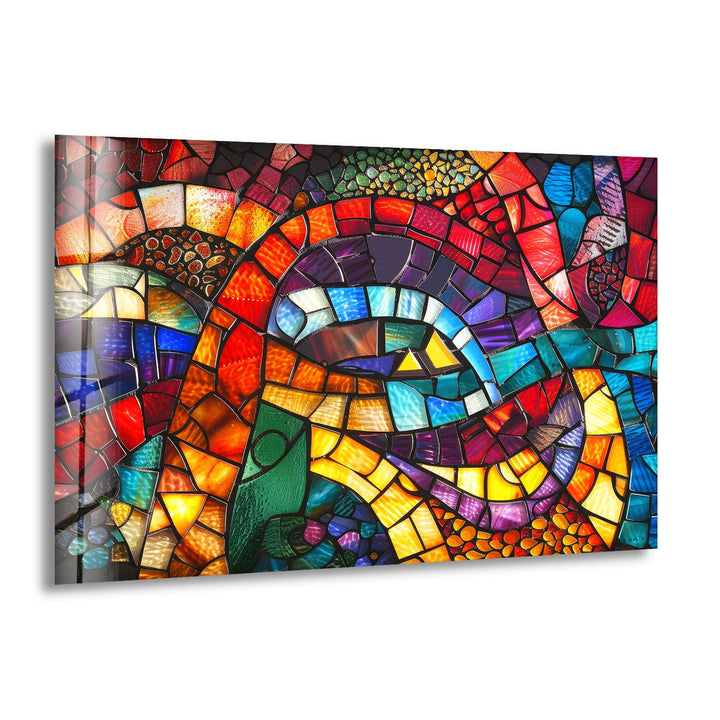 Colored Stained Designed Glass Wall Art glass art painting, glass art for the Wall
