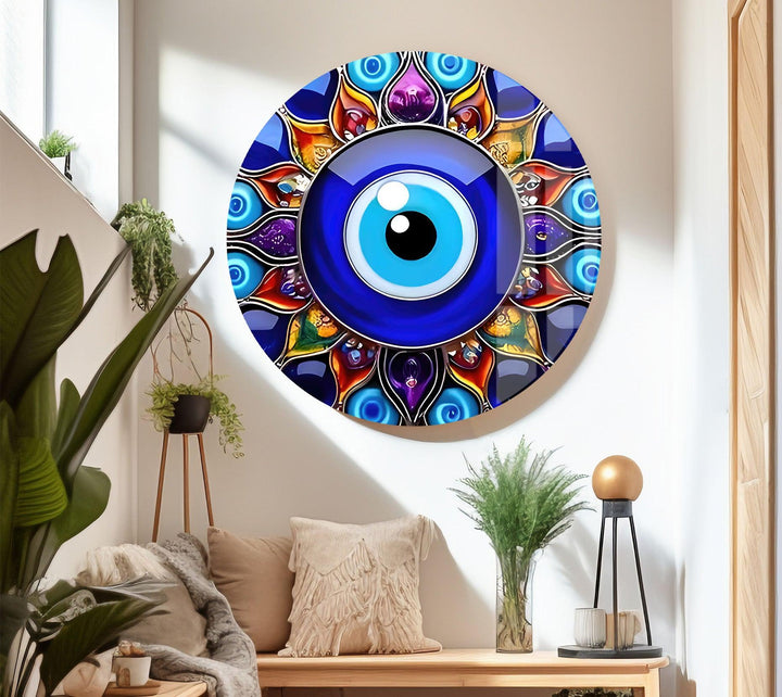 Evil Eye Bead Glass Wall Art art glass wall art, glass wall art pictures
