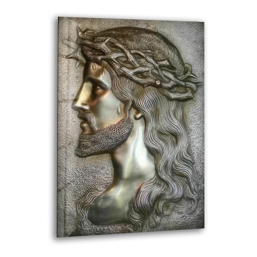 Portrait of Jesus Glass Wall Art art glass wall art, glass wall art pictures
