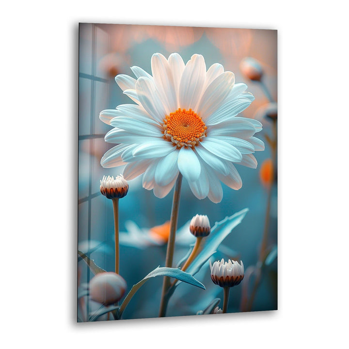 Vibrant Bright Colors Flower Glass Wall Art large glass photo prints, glass wall photos
